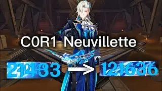 C0R1 Neuvillette Damage Showcase Using Different Teams | F2P Team Build Neuvillette | Genshin Impact