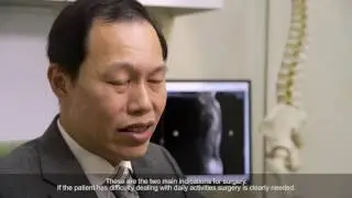 When is surgery needed to treat neck or back pain?