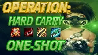 OPERATION: HARD CARRY - AKALI ONE SHOT BUILD - 10K SUBSCRIBER HEADSET GIVEAWAY!