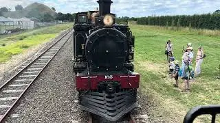 Wa165 Steam Train hitching up, Gisborne New Zealand - 2 January 2026
