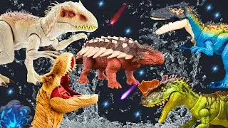 Mattel dinosaurs: great model, Therizinosaurus, yangchuanosaurus, Ankylosaurus, Indominus Rex!