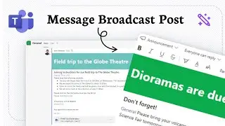 How to post an announcement in microsoft teams
