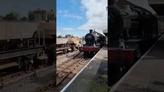West Somerset Railway 7828 Odney Manor arriving at Dunster Station 28/08/2023 #dunster #steamtrain
