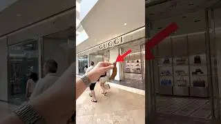 Fake POOP Prank on Gucci Store!😳 #shorts