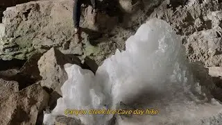 Hiking canyon creek ice cave inspired by G.C.F