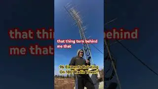 96 Elements TOWER ROTATES. $100,000 to build! #Tower #HamRadio #innovation
