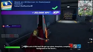 Hack an IO Server in Command Cavern Fortnite