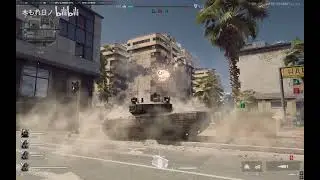 Delta Force - Demonstration of the destruction of buildings using a tank on the new map 
