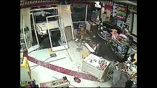 Scary Storefront Crash