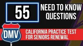 California DMV Practice Test 2026 For Seniors Renewal (65 Difficult Questions)