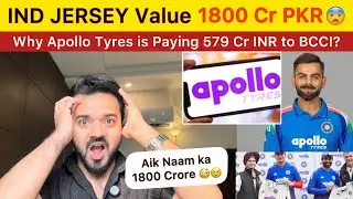 1800 Crore PKR Indian Jersey Sponsor is Paying OMG! | Apollo Tyres 579 Crore deal with BCCI