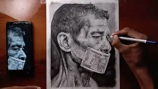 old man portrait drawing|| [Part 4] final drawing #artifyabhishek