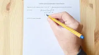 Fehlende Koordinaten von Punkten einer Parabel in Scheitelpunktform berechnen