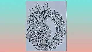 #pattern 99 zentangleart stepbystep for beginners #doodle#zen#zentanglemandala #tangle#zentangleart