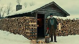 Neighbors Mocked His Second Wall out of Firewood&mdash;Until It Blocked The Wind & Kept His Cabin Warmer