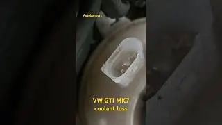 Volkswagen 2016 Mk7 Golf R GTI coolant loss