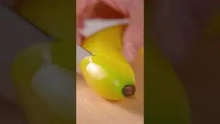 Rubber Banana Cutting AI ASMR #relax #satisfying #asmr