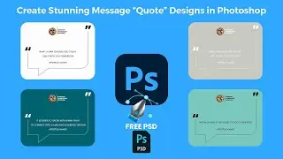 Create Stunning Message Quote Designs in Photoshop | Graphic Design Tutorial