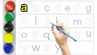 Alphabet, ABC Song, ABCD, A to Z, Kids Rhymes, Dotted lines for toddler ll #kidsrhymes #kidslearning