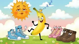 The Dancing Banana Goes Crazy with Talking Shoes 😂👟 | Sleepy Sun Song for Kids