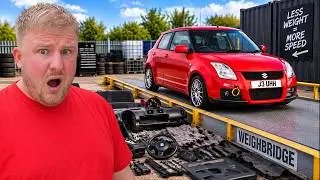 I FULLY STRIPPED THEN MODIFIED MY SUZUKI SWIFT SPORT