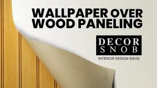 Wallpaper Over the Wood Paneling