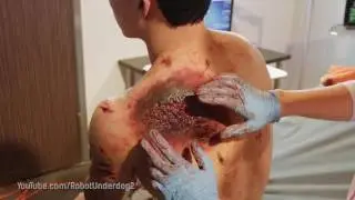 Gohan Battle Wound Makeup FX! - DBZ Light of Hope Behind the Scenes