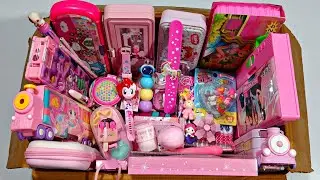 Unboxing Pink Stationery Collection, pencil box, writing board, pencil & pen, eraser, sharpener, toy