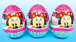 3 ASMR Minnie Mouse Surprise Eggs from Zaini Inspiring No Talking Video