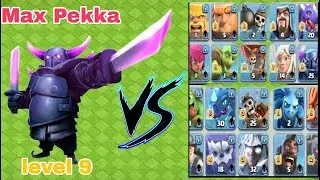 Max Pekka VS All Troops | Clash of clans | Pekka vs all max troops.