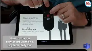 How to change service provider on a Logitech Rally Bar