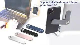 Support pliable de smartphone pour &eacute;cran PC