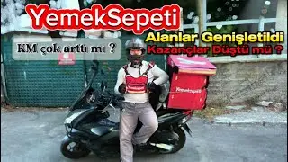 Yemeksepeti ALANLAR GENİŞLETİLDİ İZMİR | KAZANÇLAR DÜŞTÜ MÜ ? #kurye #yemeksepeti motovlog #motor