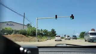 driving through st ann jamaica north coast highway