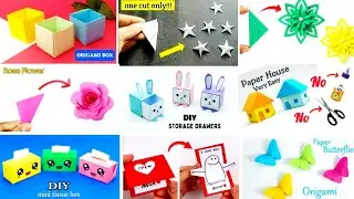 How to make paper star, paper box/ Paper Craft Ideas / 15 Easy Paper Craft