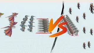 Dragon Army vs Zombie Horde | Ultimate Monster Battle Simulation
