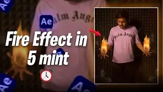 Fire Effect in 5 mint | How to Make fire effect in after effect | after effect tutorial | Tracking