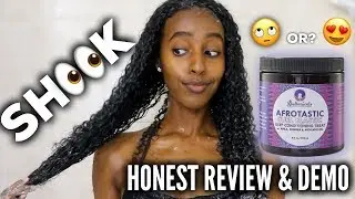OMG...I TRIED THE SOULTANICALS AFROTASTIC HAIR MASK | HONEST REVIEW | CURLSMAS DAY 13 | Lydia Tefera