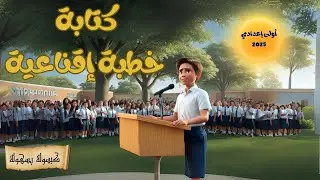 كتابة خطبة إقناعية - الصف الاول الاعدادي المنهج الجديد الترم الاول 2025 -  2024