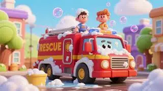 Bubble Wash Rescue Truck Song 🚒🫧 | Nursery Rhymes & Kids Songs
