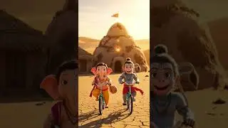 Bal Ganesh Vs Bal Hanuman ji #bhaktishorts #love #bhaktivibes #sanatanhindu #hindudeity #bhakti