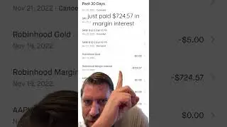 just paid $724.57 in margin interest #margininvesting #investingonmargin #investinginstocks