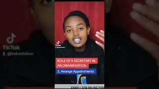 ROLE OF A SECRETARY  IN AN ORGANISATION _ ARRANGE APPOINTMENTS