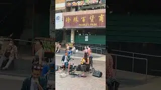 Rare total art performance at People's in Singapore. 차이나 타운에서 본 종합예술 공연.