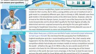 Sporting Legends (Text) Excel 8 Module 4