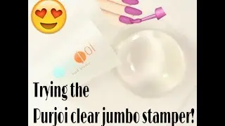Trying the new Purjoi clear jumbo stamper!
