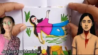 Justice for Manisha 😔 || Manisha rape case || Haryana mein huaa hatyakand😢 #rap #justice #art