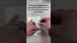 Quick 'fence' card that you can make anyway you like!  #cardmakingtip #funfoldcard