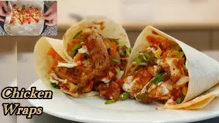 Juicy Chicken Wraps Recipe | Easy & Quick Homemade Chicken Wraps