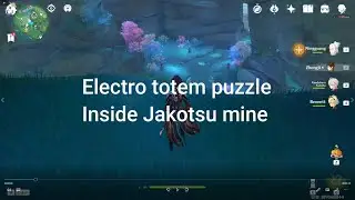 Jakotsu mine Electro totem puzzle - Genshin Impact(Inazuma) ,Sequence included